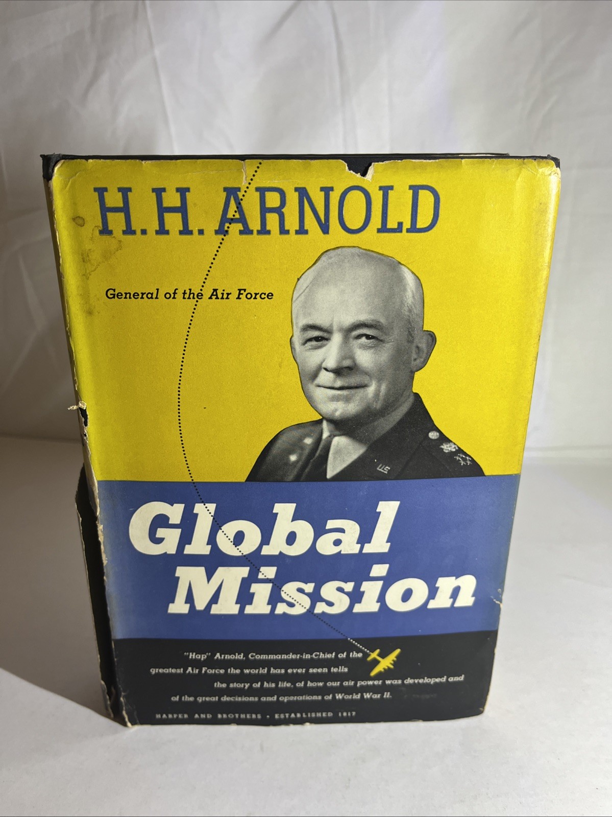 1949 HH Arnold Global Mission Book 1st Edition HC/DJ General of the Air Force