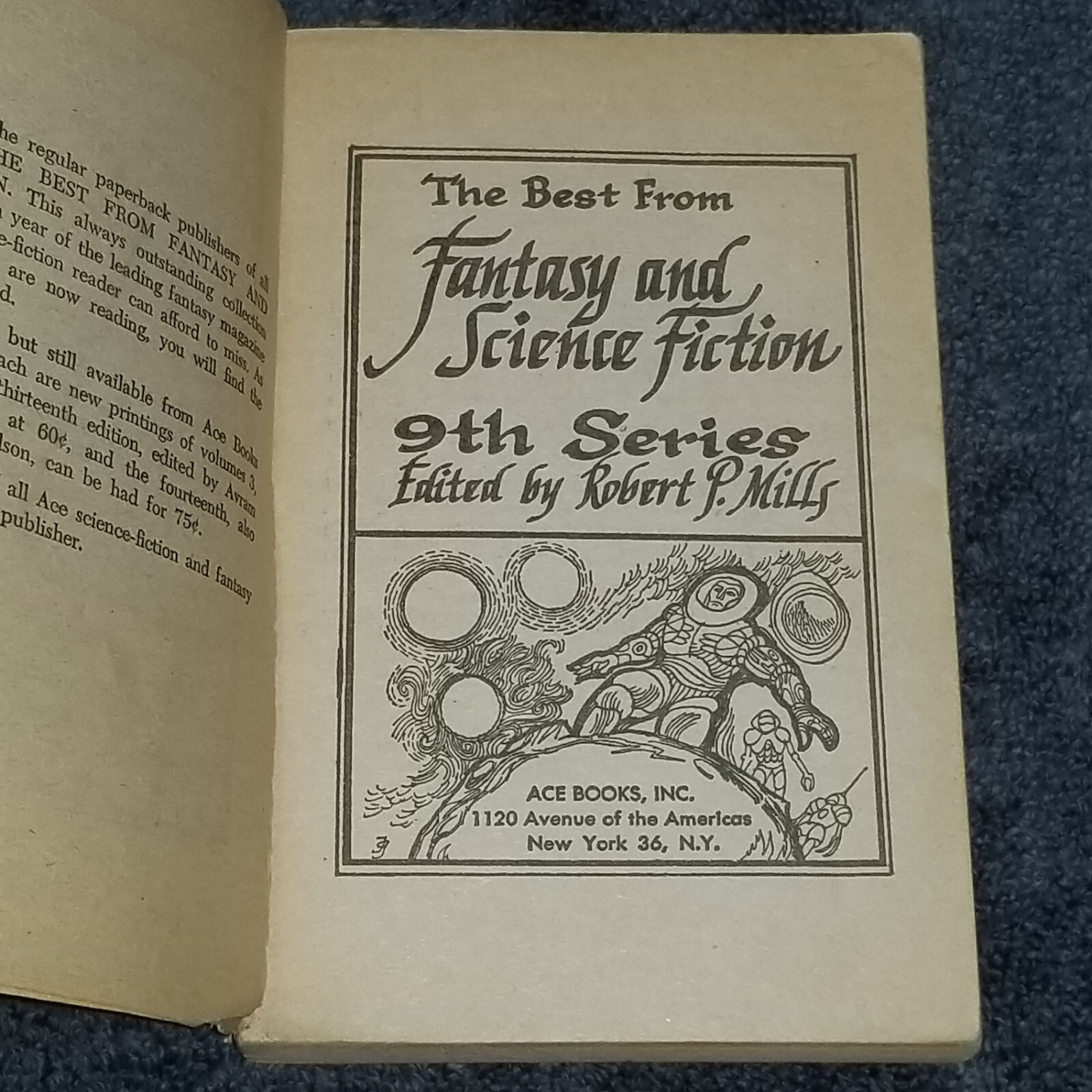 Flowers for Algernon Daniel Keyes Heinlein Tevis Bester etc 1959 Ace FREE SHIPPN