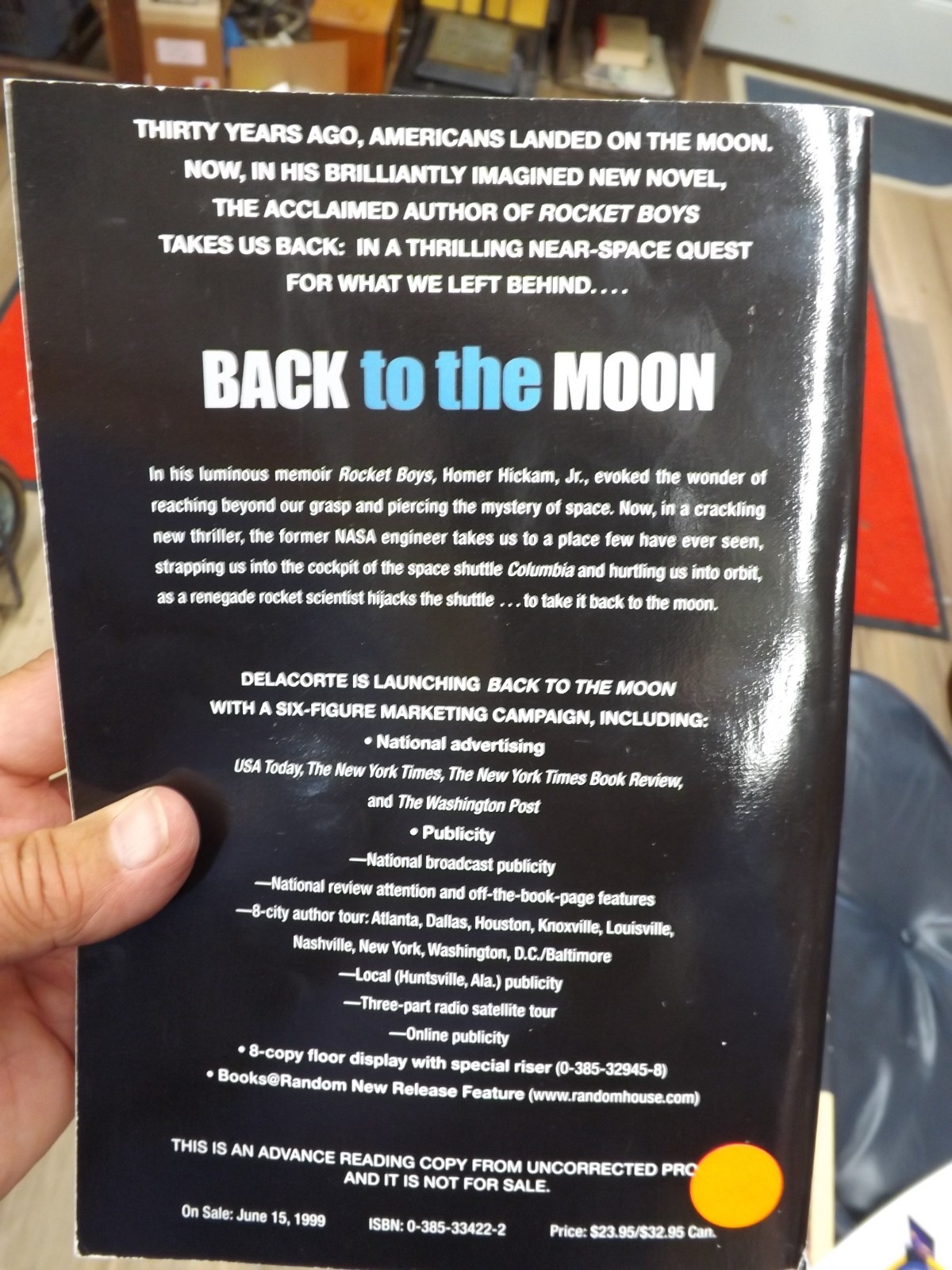HOMER HICKAM SIGNED 3X LOT ROCKET BOYS 1998 FE BACK TO THE MOON NASA PROGRAM