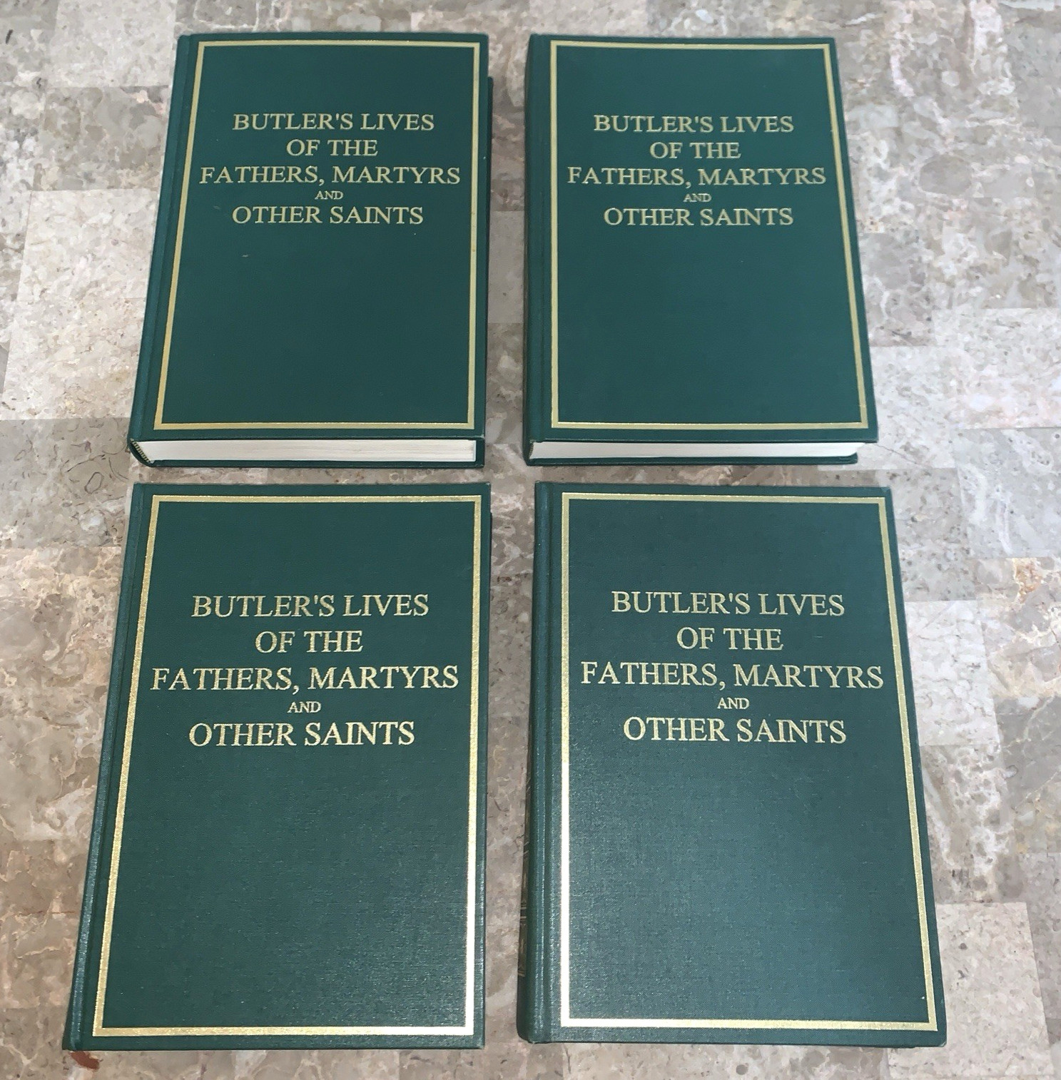 Butler’s Lives of the Fathers Martyrs and Other Saints Book Set Volume 1-4 1997!