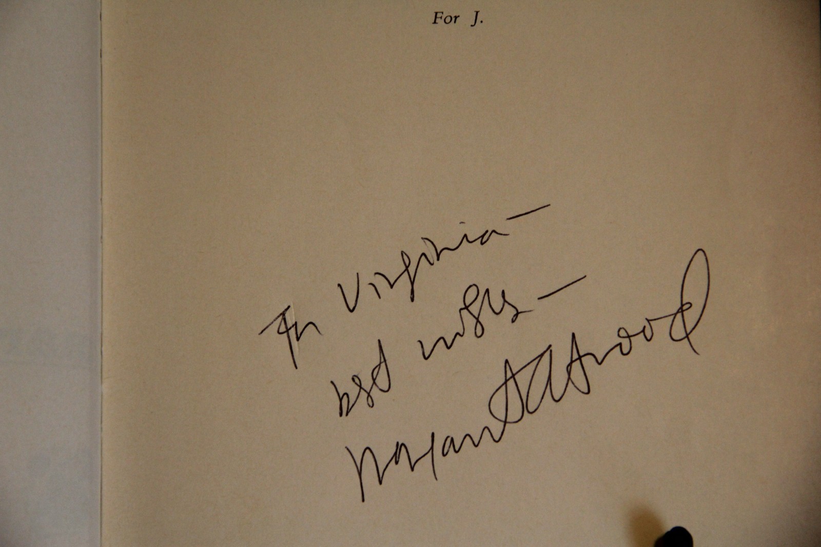 The Circle Game, Margaret Atwood, HC, later printing, 1966, signed by author
