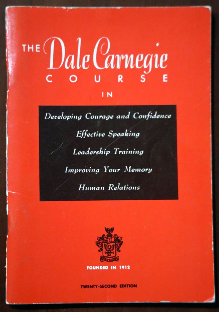 The Dale Carnegie Course in Effective Speaking/Leadership/HR 1960 Book 22nd Ed.