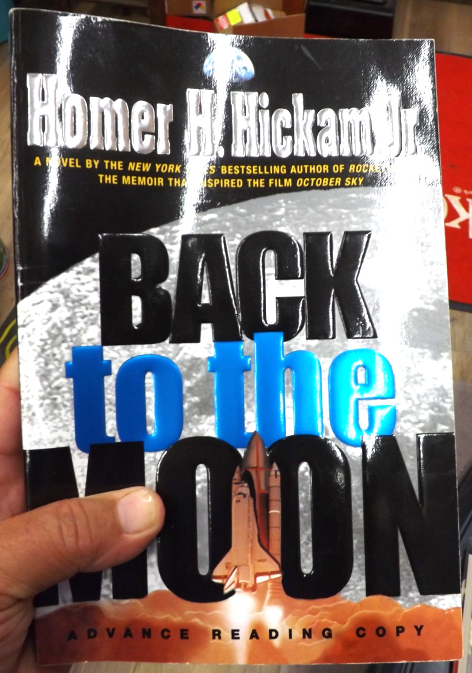 HOMER HICKAM SIGNED 3X LOT ROCKET BOYS 1998 FE BACK TO THE MOON NASA PROGRAM