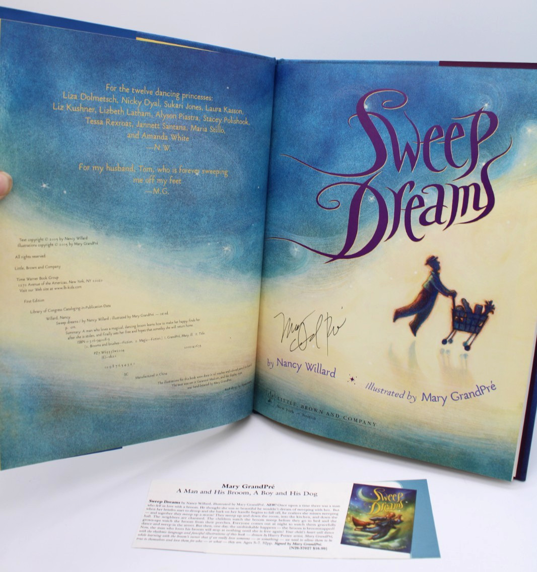 Sweep Dreams by Nancy Willard SIGNED by Mary GrandPré (Harry Potter) 1st Ed HCDJ