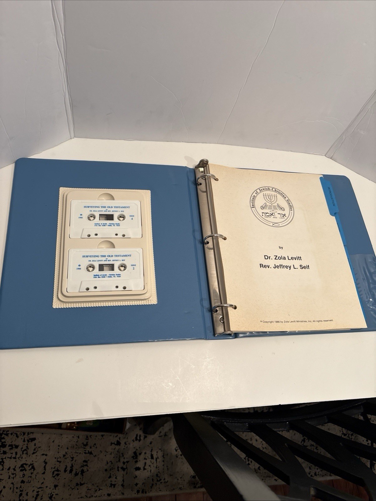 Vintage 86 Institute of Jewish-Christian Studies Cassettes W Binder Zola Levitt