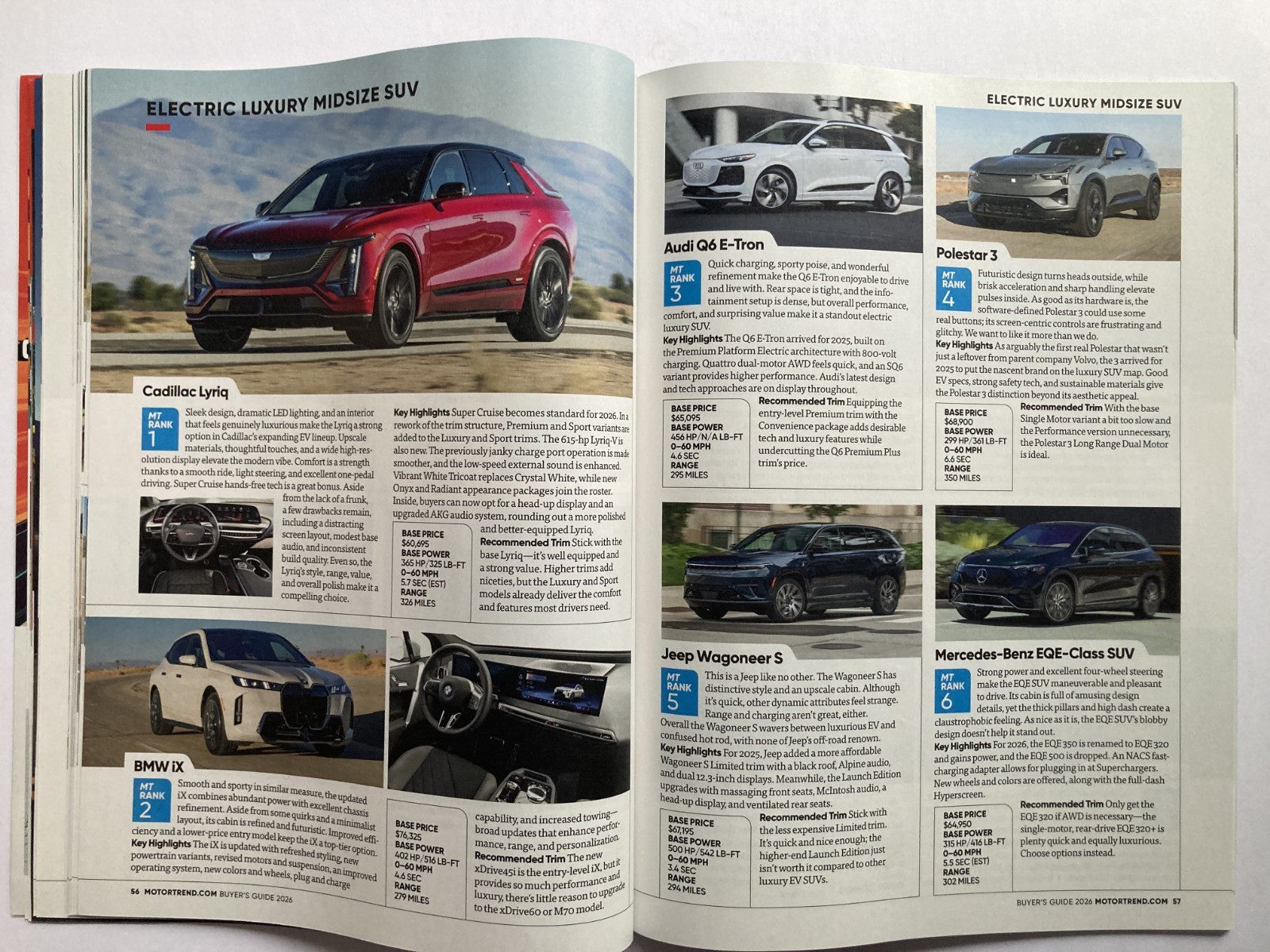 2026 MOTOR TREND NEW CAR & TRUCK BUYER’S GUIDE Magazine UNBIASED REVIEWS / New