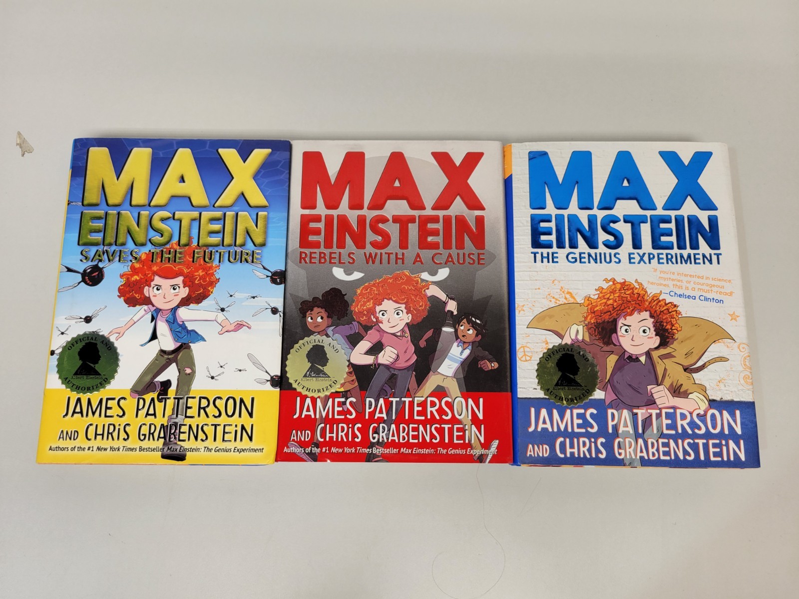 Lot of 3 Max Einstein Hardcover Books By James Patterson & Chris Grabenstein