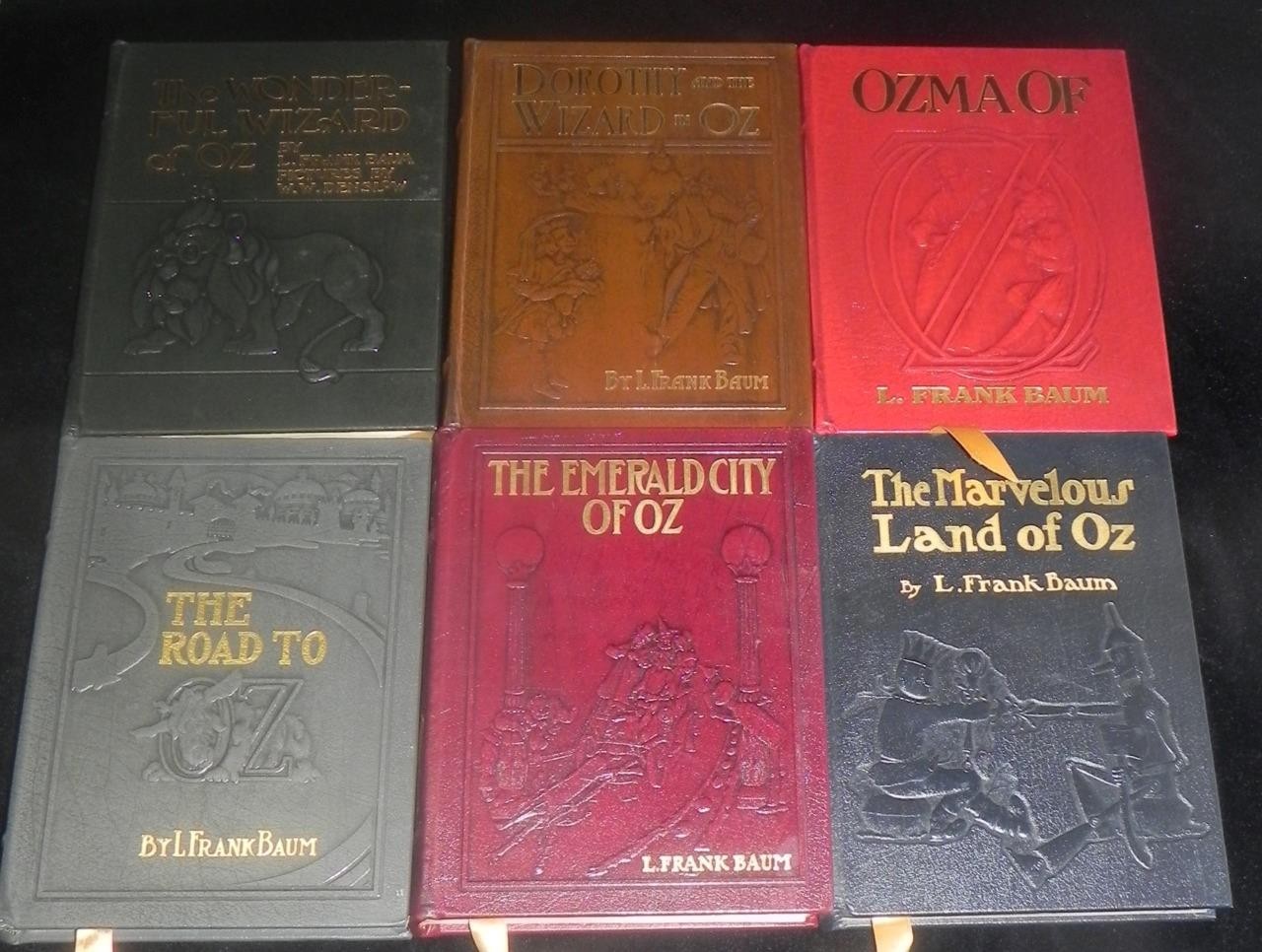 THE WIZARD of OZ Frank Baum 6 Volume Set Easton Press VG