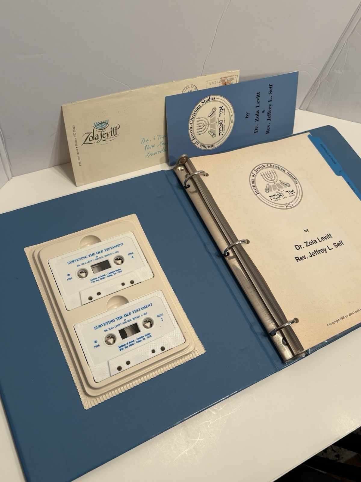 Vintage 86 Institute of Jewish-Christian Studies Cassettes W Binder Zola Levitt