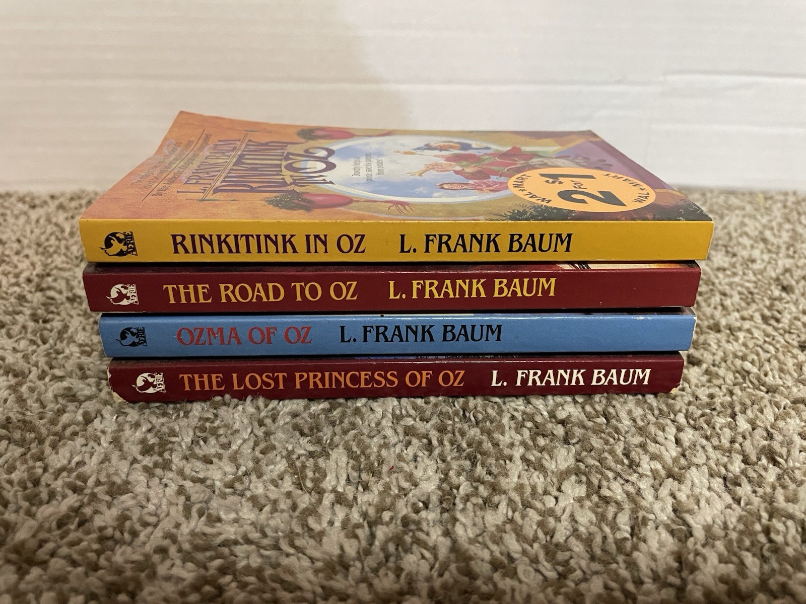 L. Frank Baum Aerie Paperback Book Lot Of 4 ” OZ ” VINTAGE ! – FREE SHIPPING !