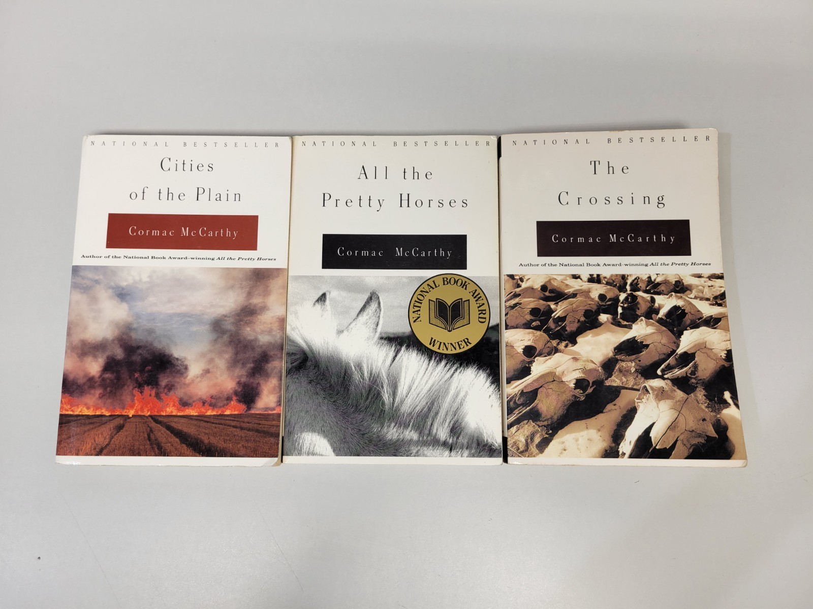 Lot of 3 The Border Trilogy Paperback Books by Cormac McCarthy