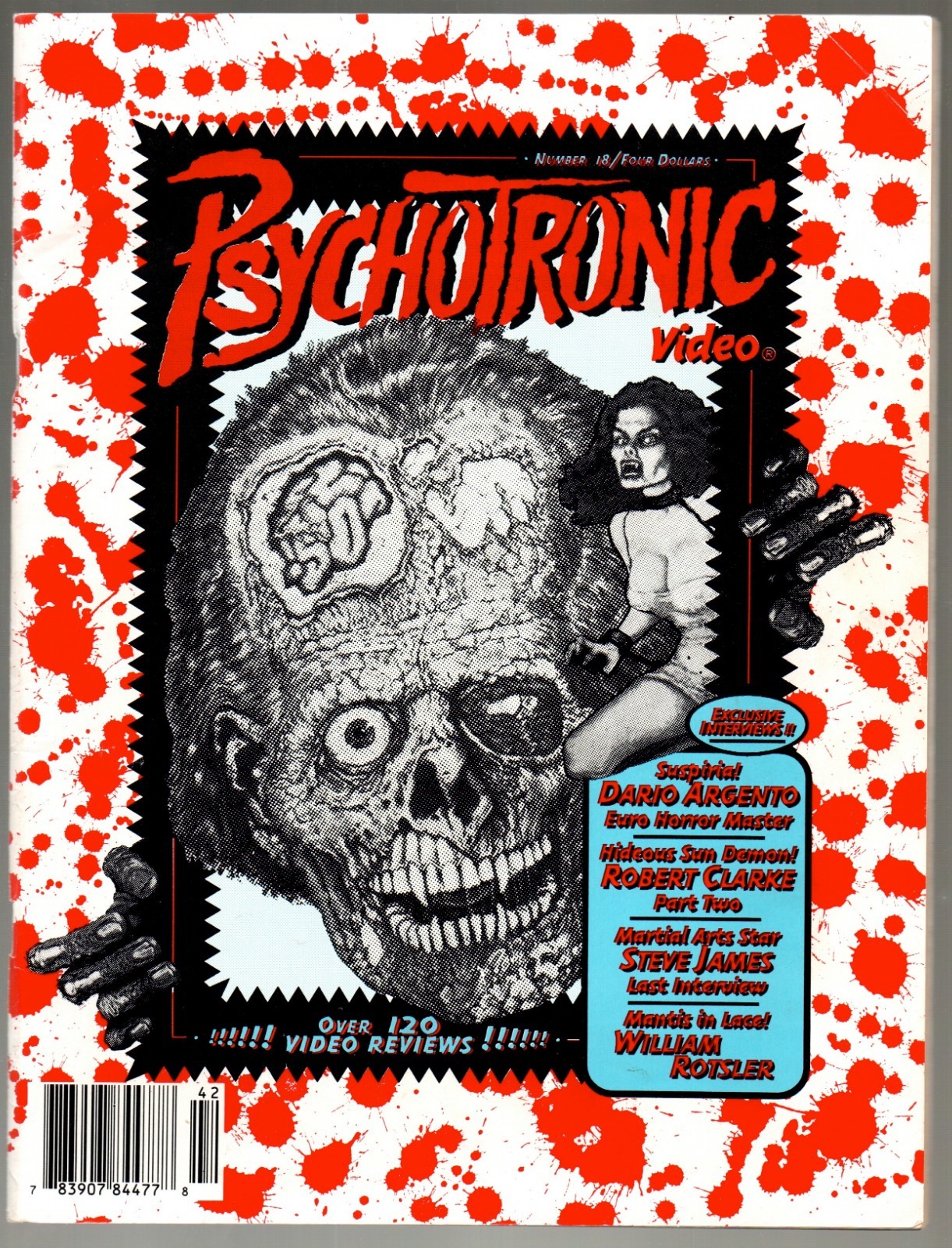 Psychotronic Video Magazine #18 Summer 1994 Dario Argento William Rotsler Sleaze