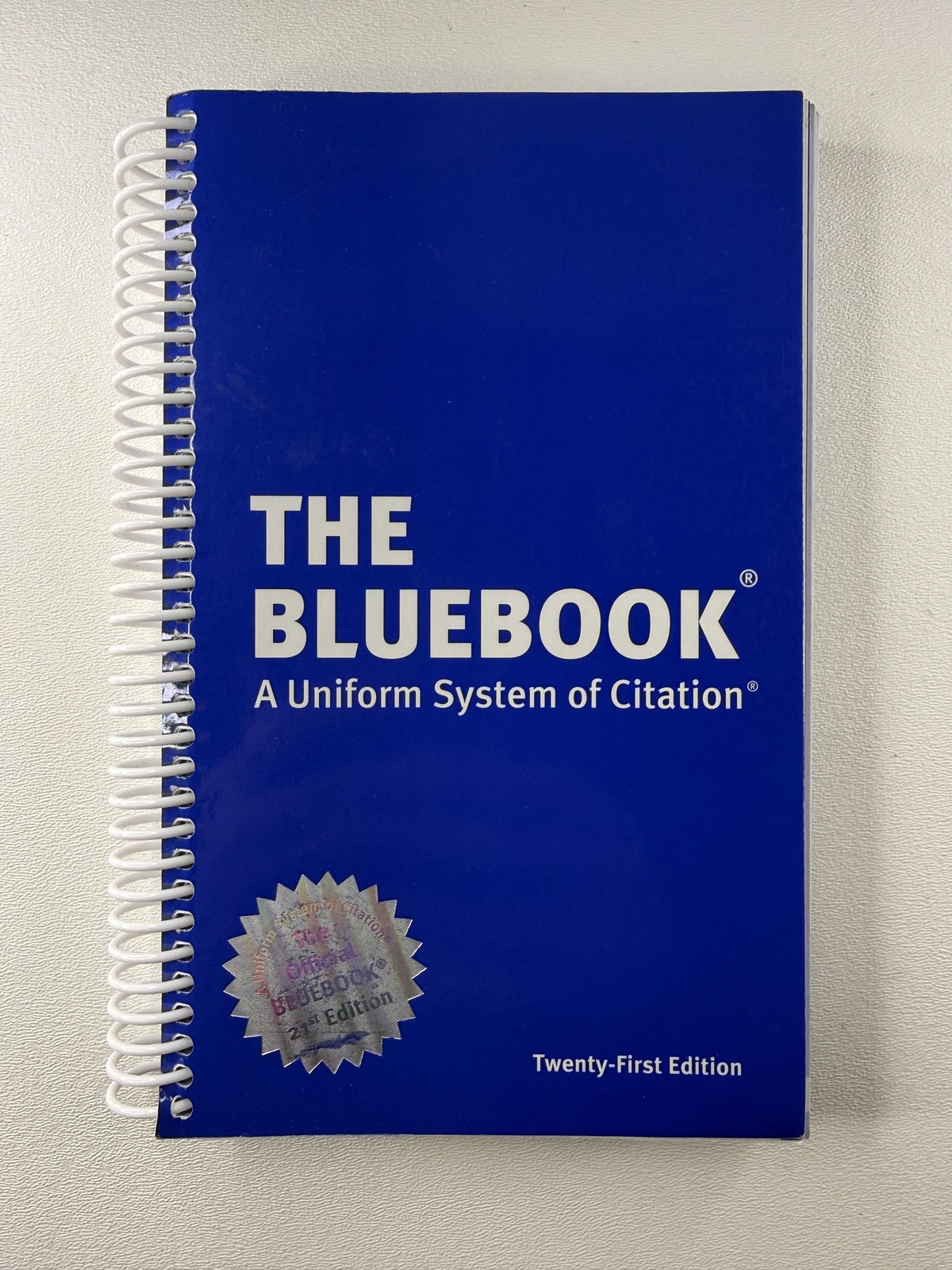 The Bluebook 21st Ed Uniform Citation Spiral Bound Blue PB 2020 Harvard Law