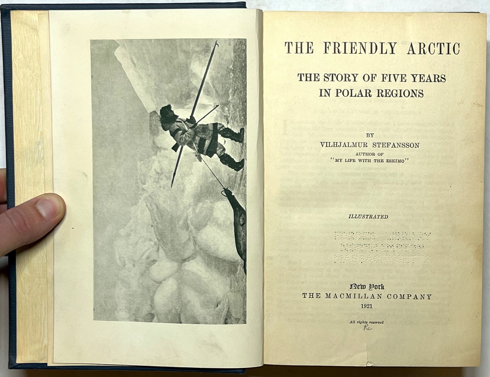 1921 FRIENDLY ARCTIC FIVE YEARS POLAR REGIONS STEFANSSON MAPS ILLUSTRATED MEMOIR
