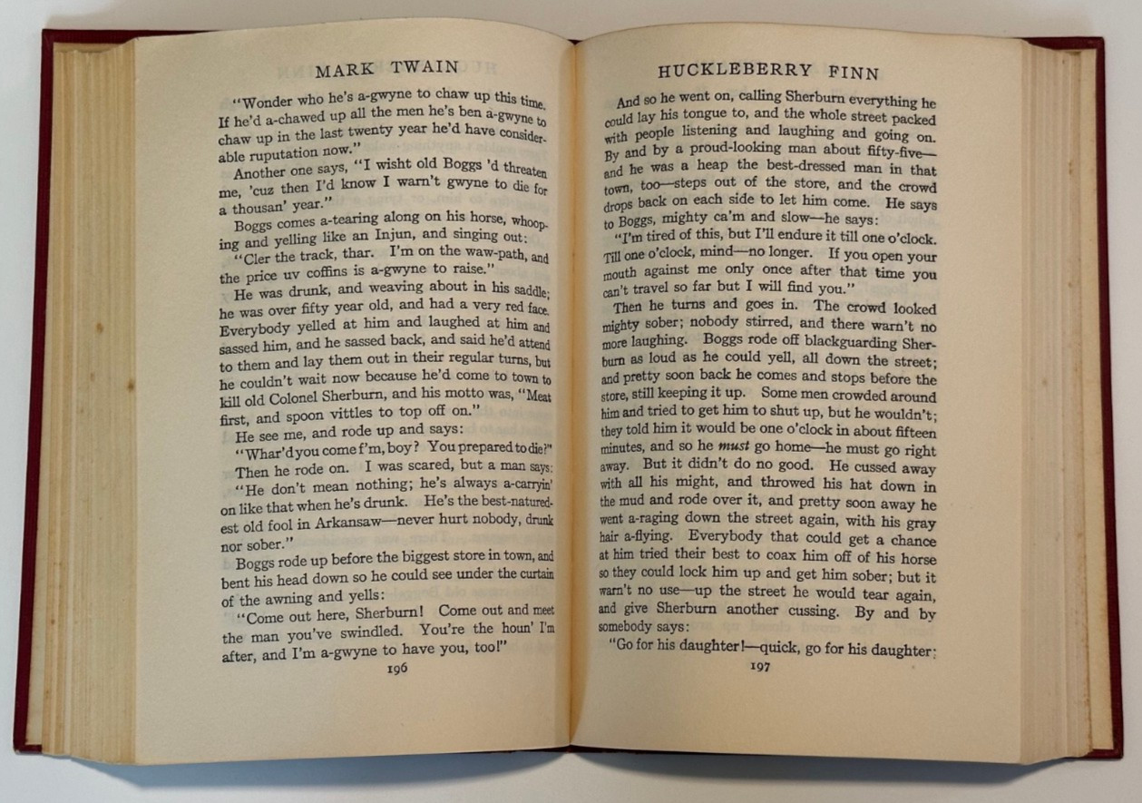 Vintage The Adventures of Huckleberry Finn Mark Twain Grosset & Dunlap 1918