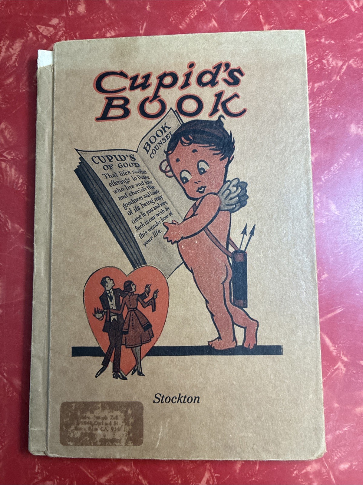 Cupid’s Book For The New Bride & Groom Stockton California 1920s Antique