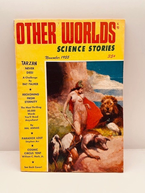 PULP: OTHER WORLDS Science Stories Palmer Nov 1955 w/RARE Subscription Letter VF
