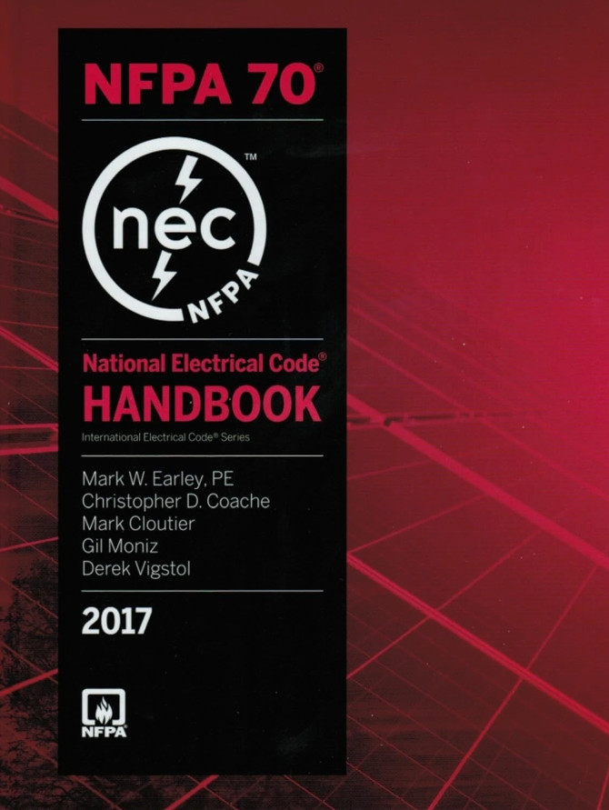 NFPA 70 National Electrical Code, NEC, HANDBOOK 2017 hardcover free ship.