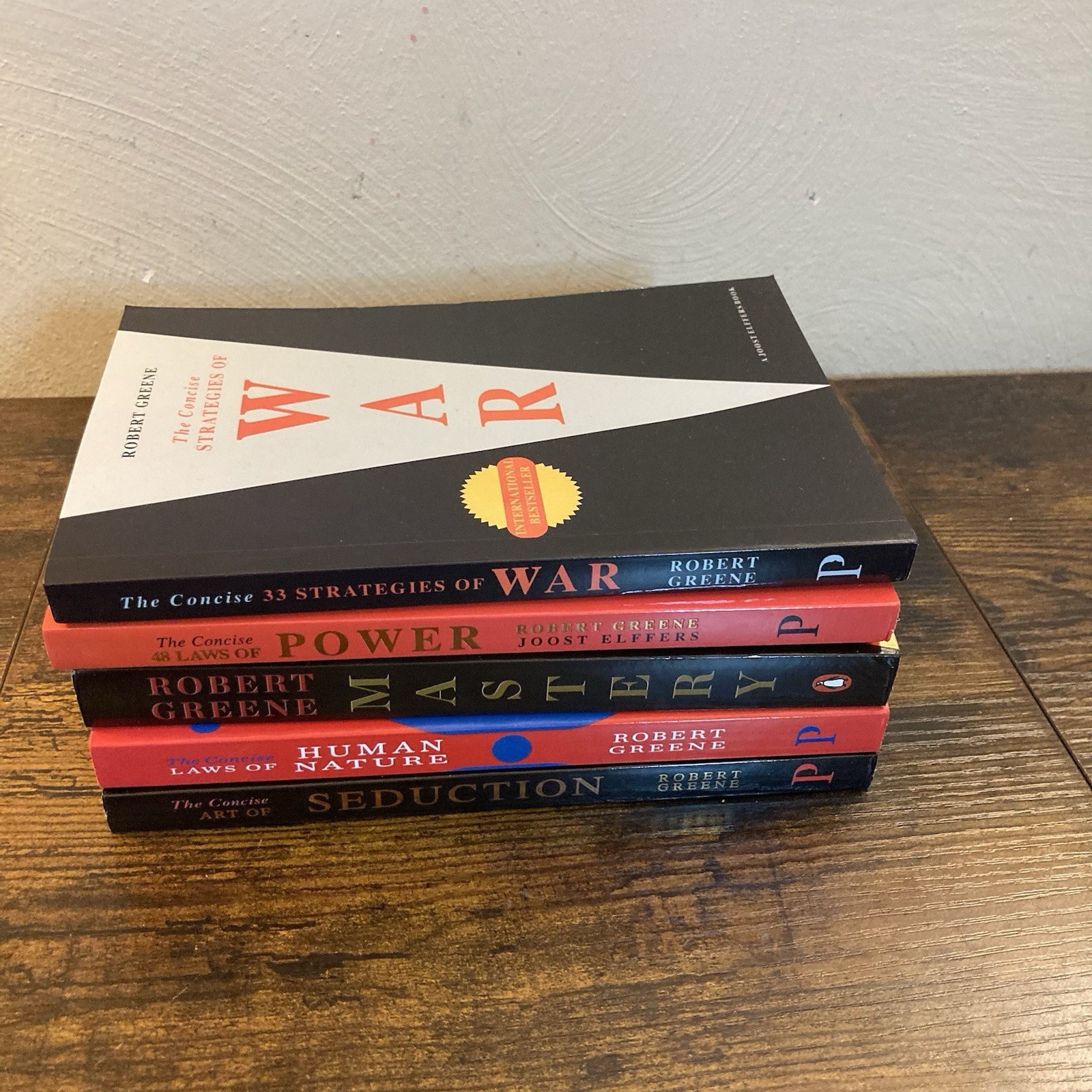Robert Greene 5 Book Set Laws of Power Seduction Mastery Greene Collection Books