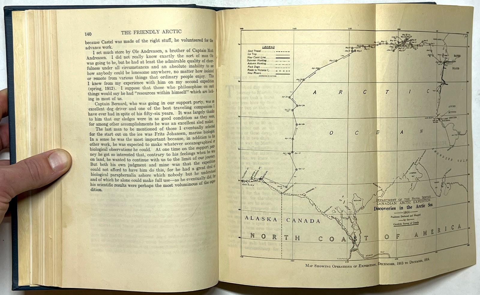 1921 FRIENDLY ARCTIC FIVE YEARS POLAR REGIONS STEFANSSON MAPS ILLUSTRATED MEMOIR