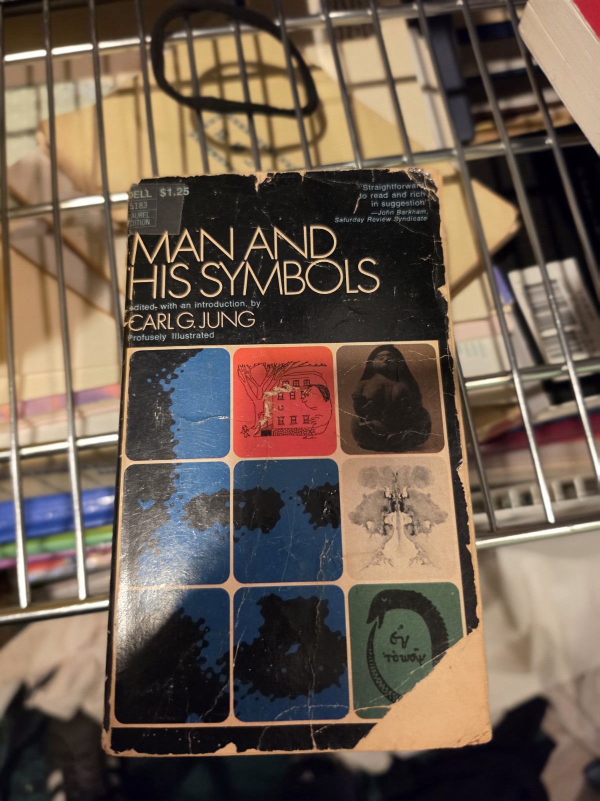 Vintage 1969 Man and His Symbols Carl Jung Dell 5183 Laurel Edition Paperback