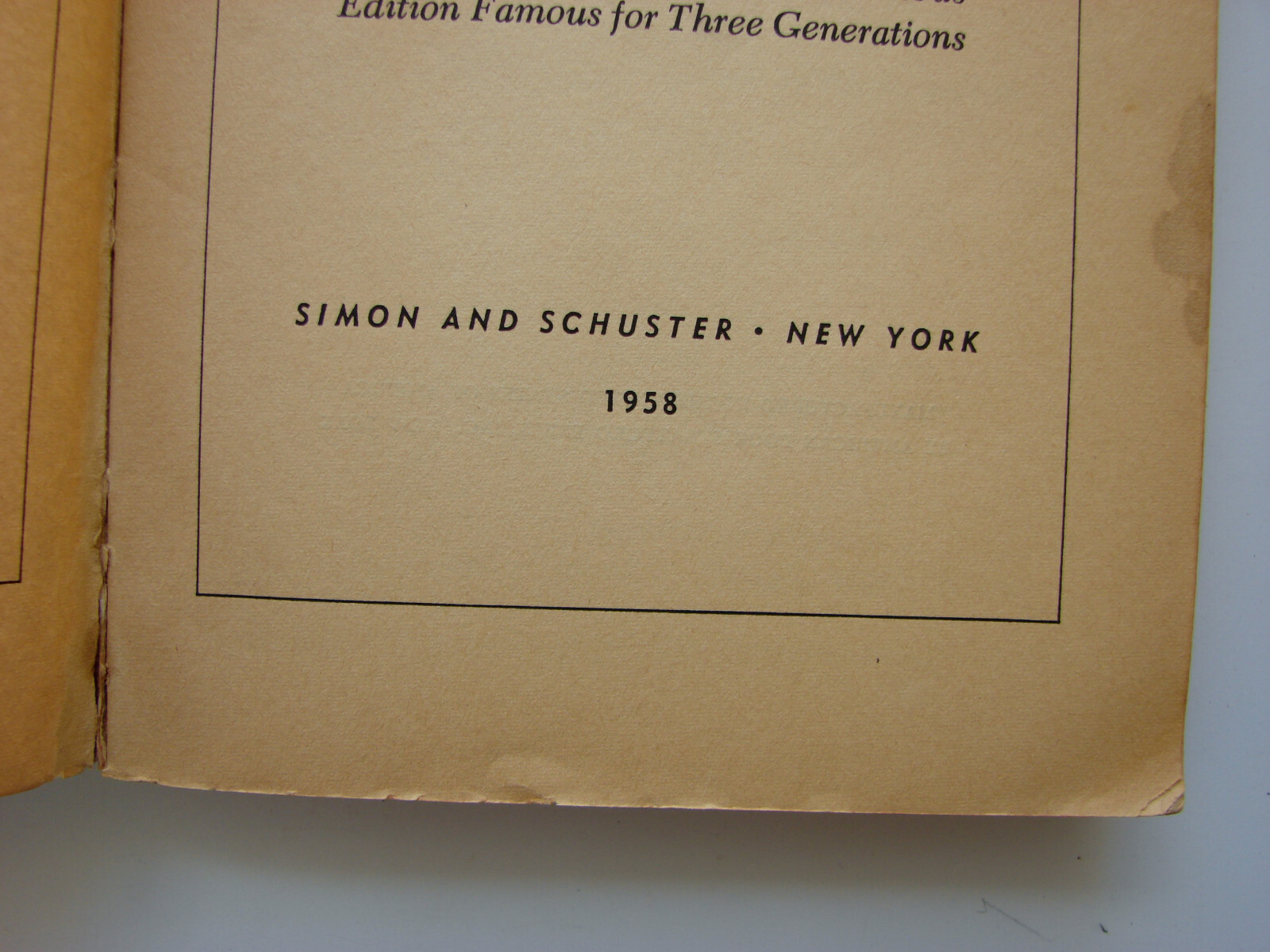 The Heart of the Settlement Cookbook, Simon and Shuster, 1958