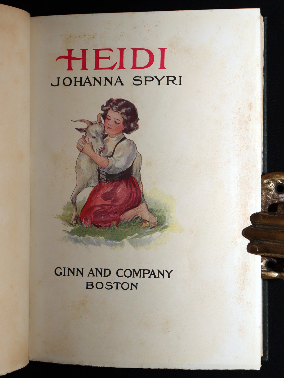 1900 Scarce Binding Variant – Heidi by Johanna Spyri, Colour Illustrated