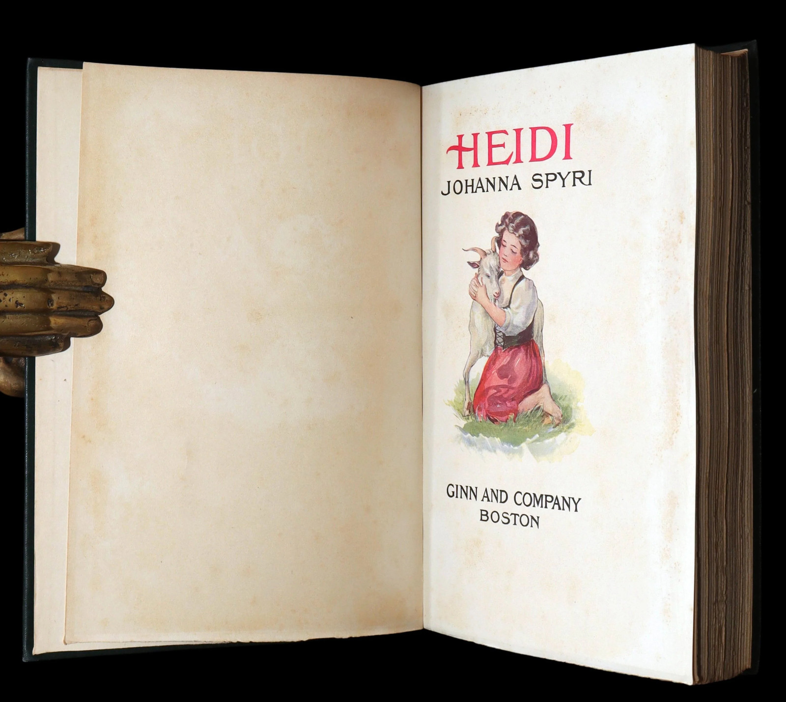 1900 Scarce Binding Variant – Heidi by Johanna Spyri, Colour Illustrated