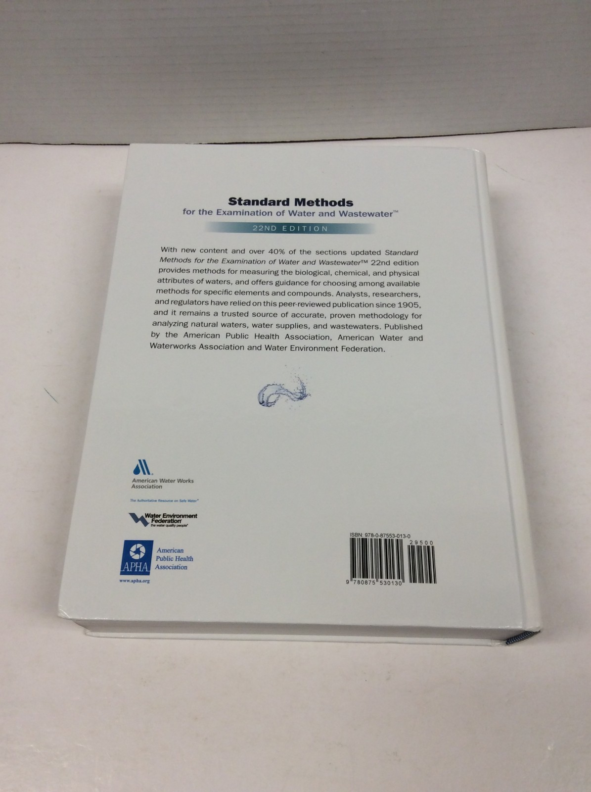 STANDARD METHODS FOR THE EXAMINATION OF WATER AND WASTEWATER 22nd Ed. 2012