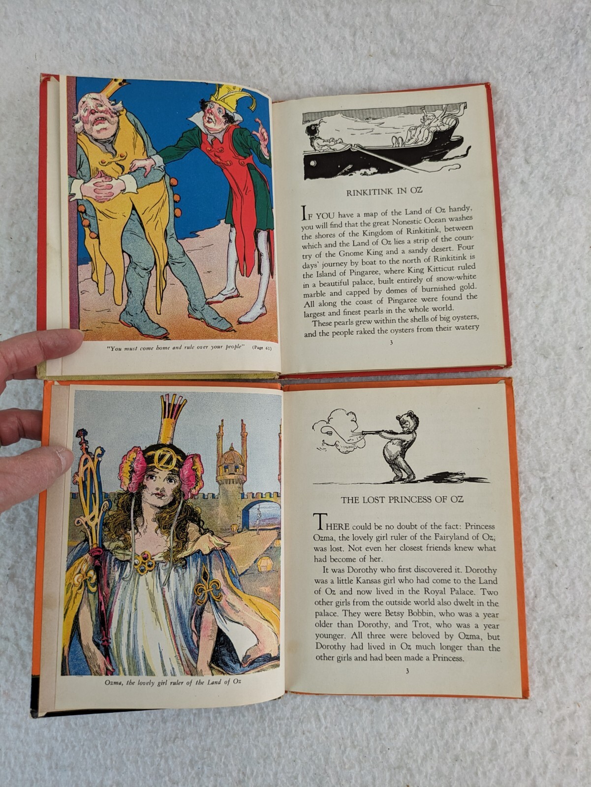 Lot of 5 WIZARD OF OZ JUNIOR EDITIONS L. Frank Baum Rand McNally 1939