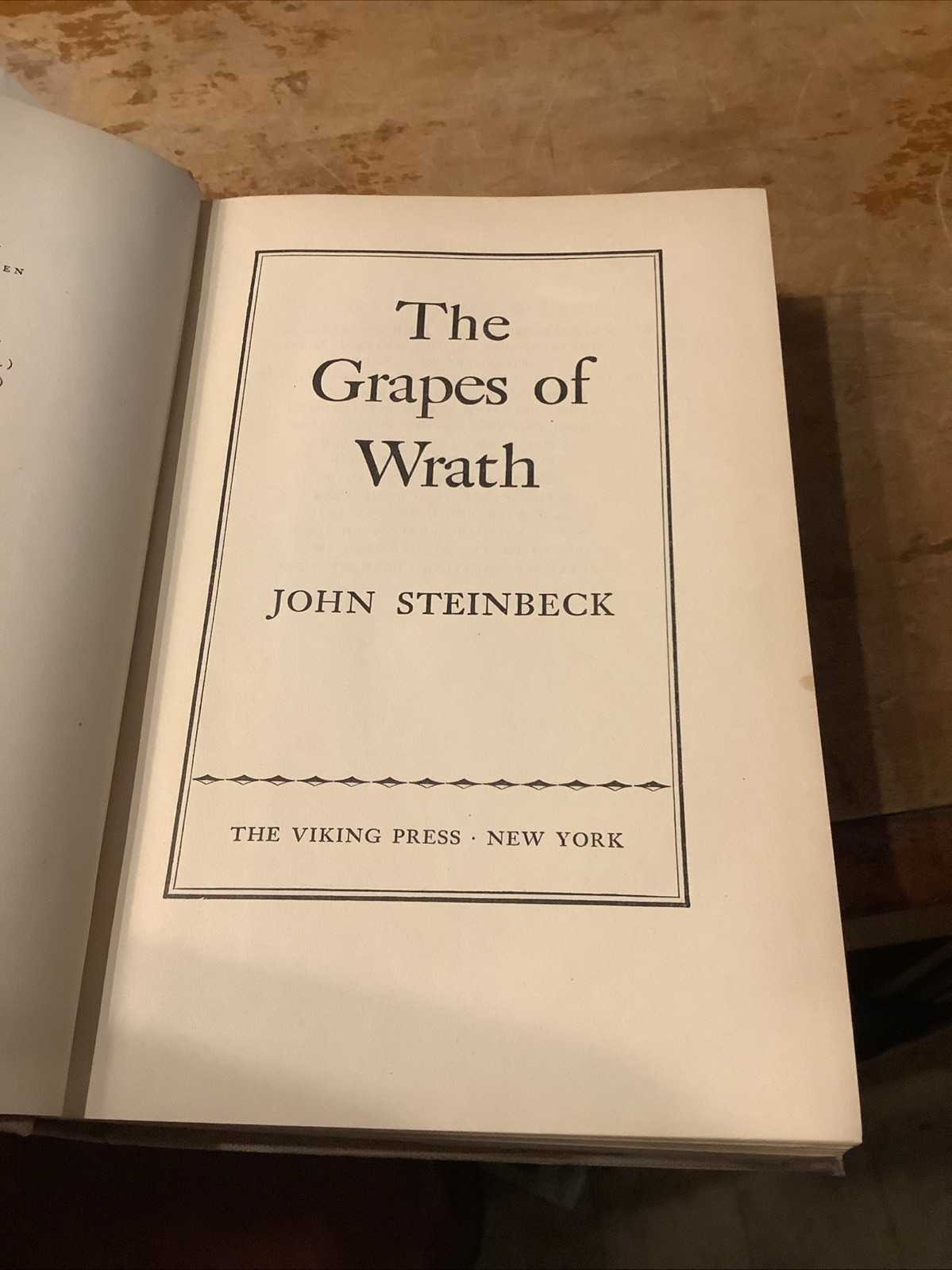 The Grapes Of Wrath John Steinbeck Hardcover Dust Jacket 11th Printing 1940