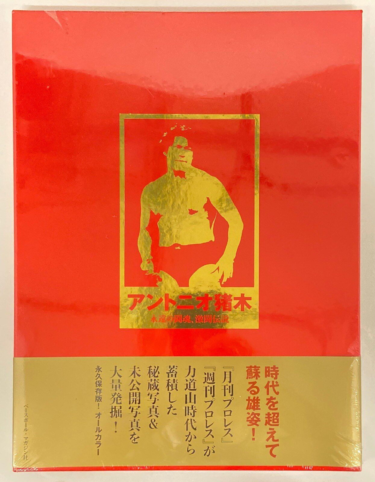 Antonio Inoki Photo Book Puroresu Wrestling BBM Japan Used For Ages 15+