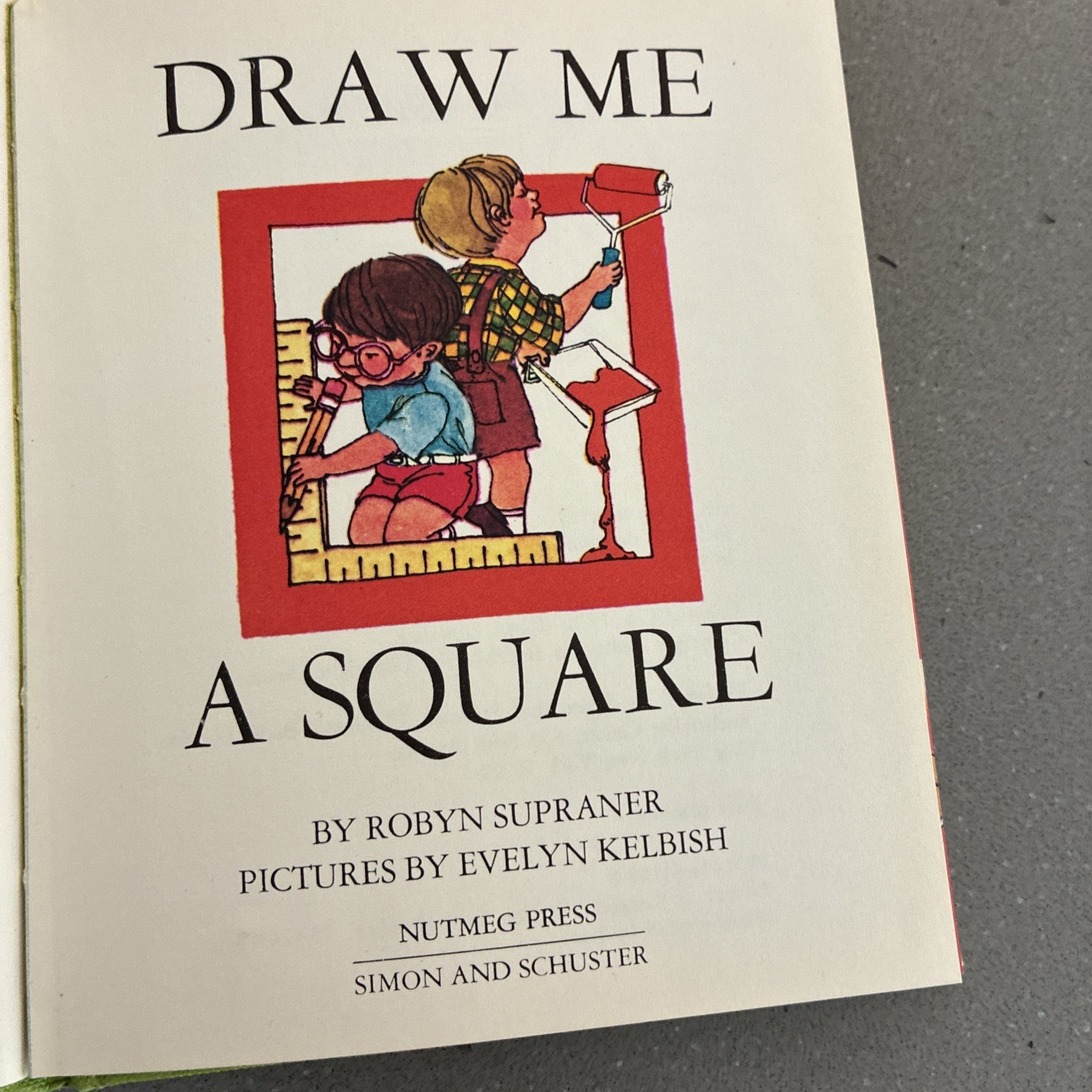 3 Books Draw Me A Circle, Triangle and Squareo by Robyn Supraner, 1970 1st. Ed.