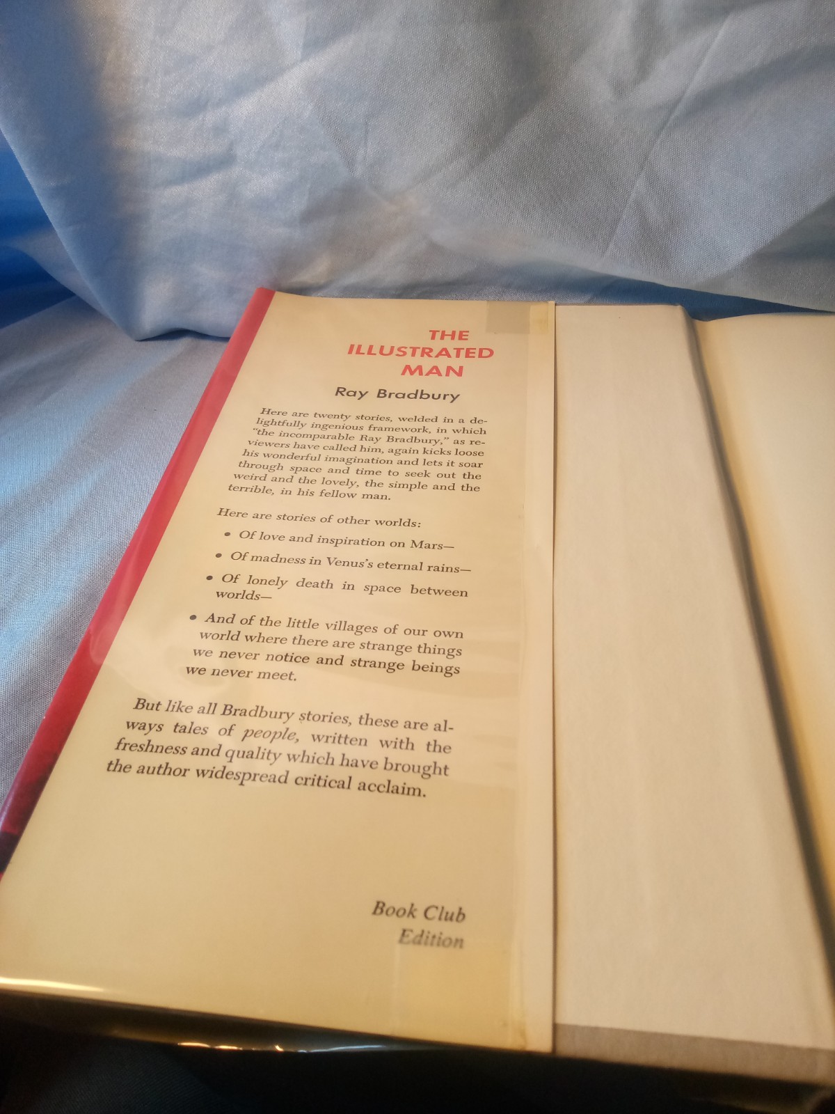 The Illustrated Man – hardcover Ray Bradbury Book Rare Excellent Condition