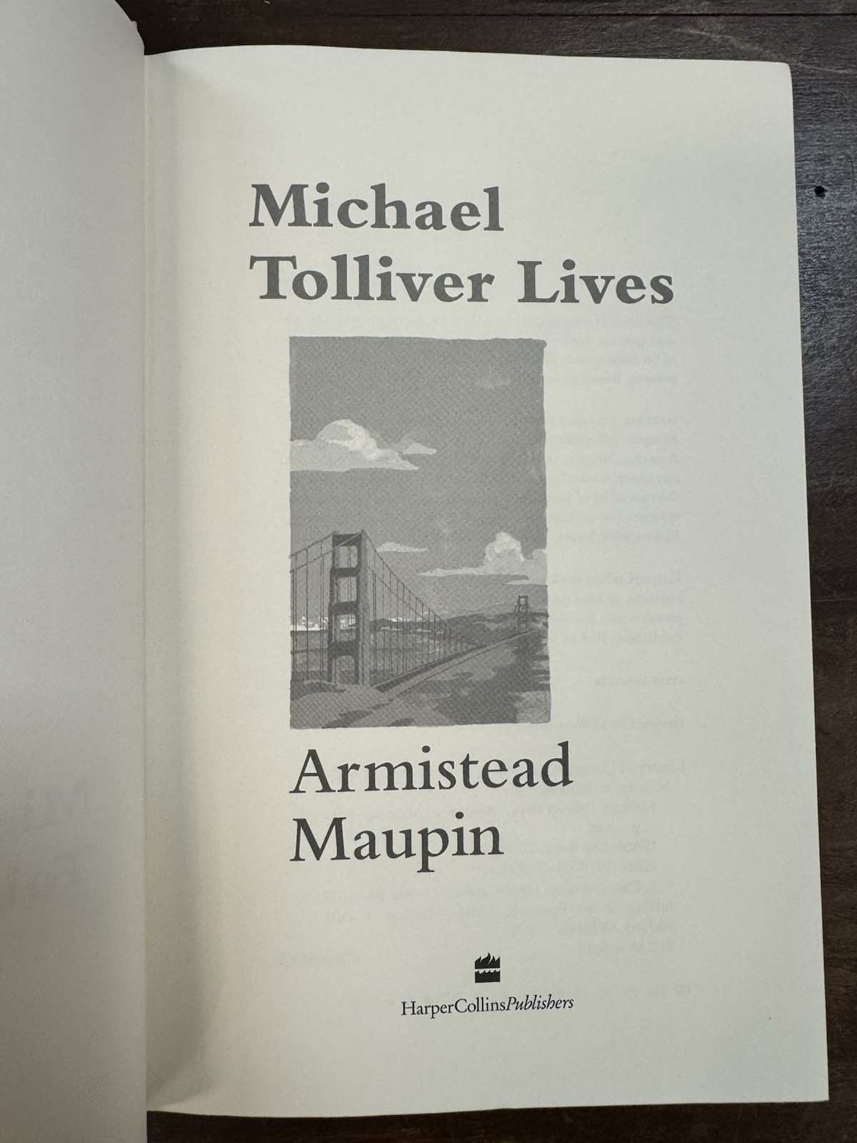 Michael Tolliver Lives By Armistead Maupin SIGNED First Edition w/ DJ