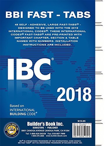 2018 International Building Code (IBC) Fast Tabs 2018 International Building …