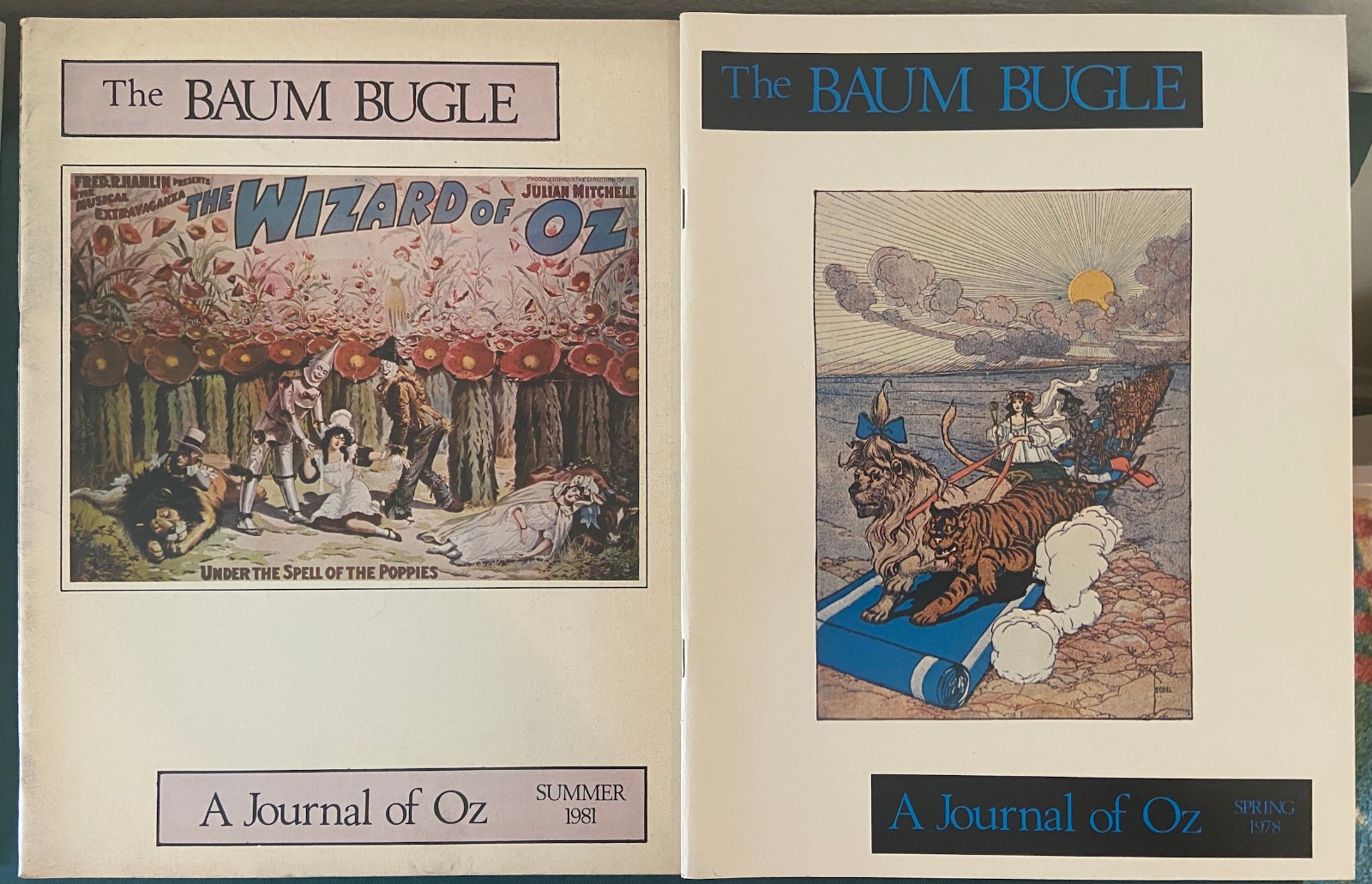Baum Bugle Lot of 9 Autumn 1978-2025 Ozma Wizard of Oz Club Journal