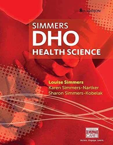 DHO: Health Science – Hardcover, by Simmers Louise; Simmers-Nartker – Very Good