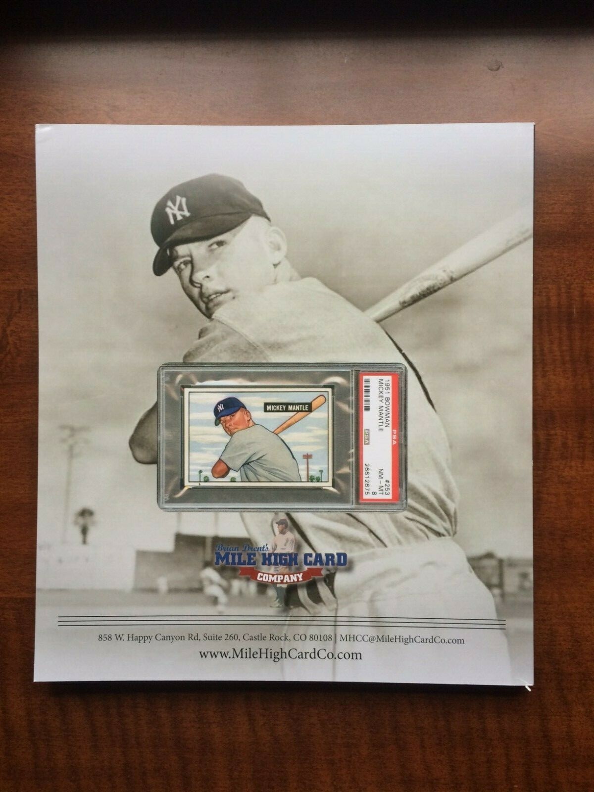 3/9/2017 Mile High Card Company Auction Catalog 200 pages Walter Johnson/Mantle