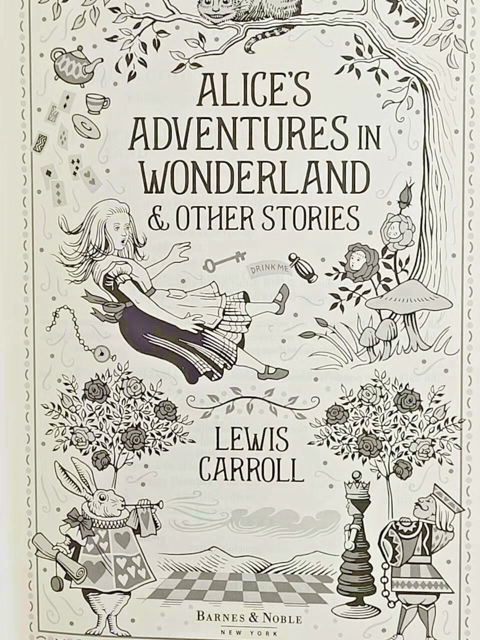 ALICE’S ADVENTURES IN WONDERLAND Lewis Carroll Leather Bound Deluxe Edition NEW