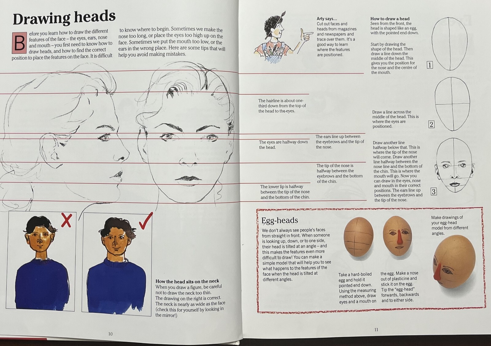 ART FOR CHILDREN: A STEP-BY-STEP GUIDE FOR THE YOUNG, Large Hardcover 270 pages