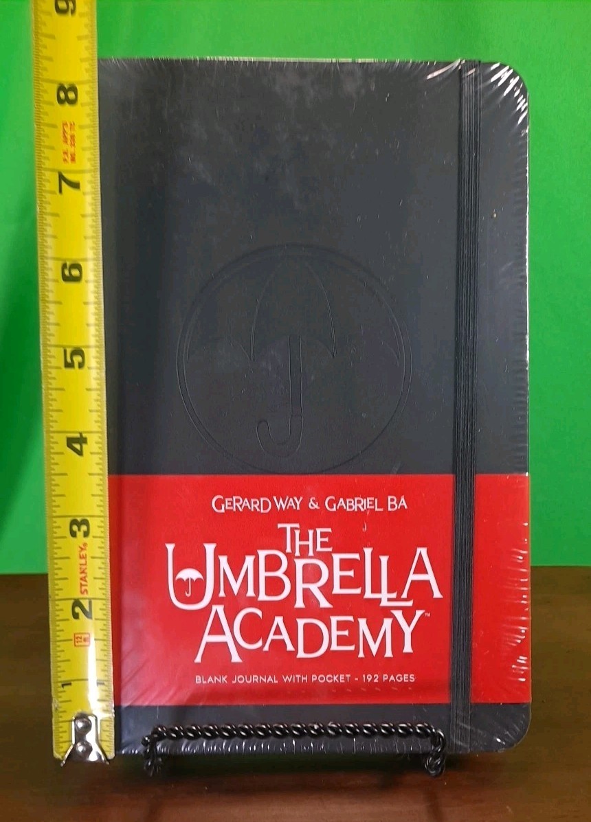 New “The Umbrella Academy” Blank Leather Bound Journal with Pocket 192 Pages