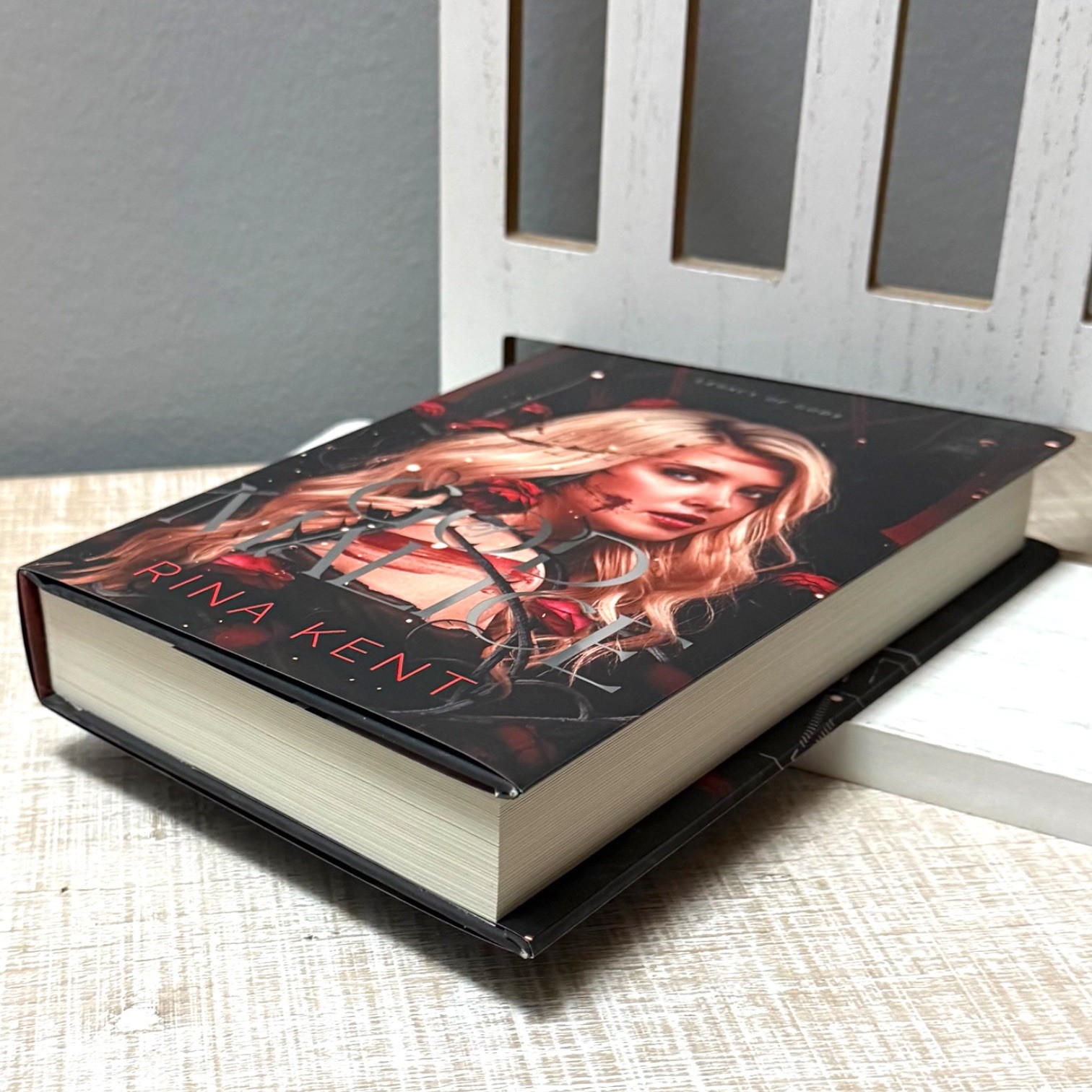 God of Malice by Rina Kent OOP Model Cover Hardback Legacy of Gods