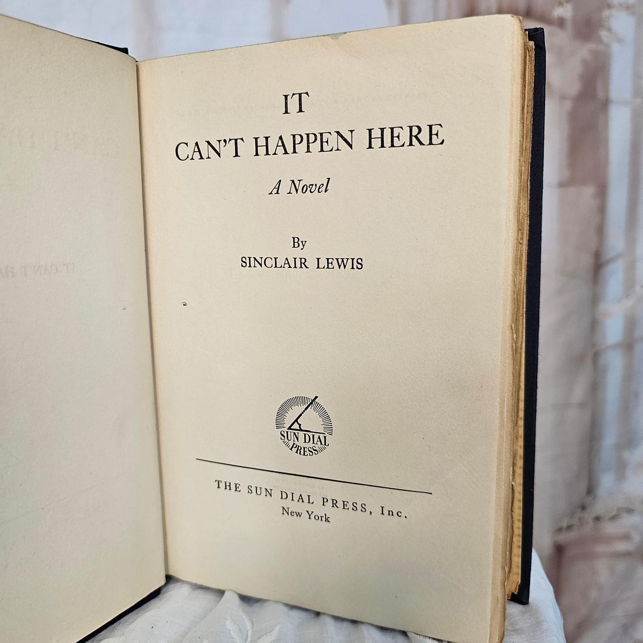 It Can’t Happen Here Sinclair Lewis 1935 Antiquarian Book Blue Novel Dystopian