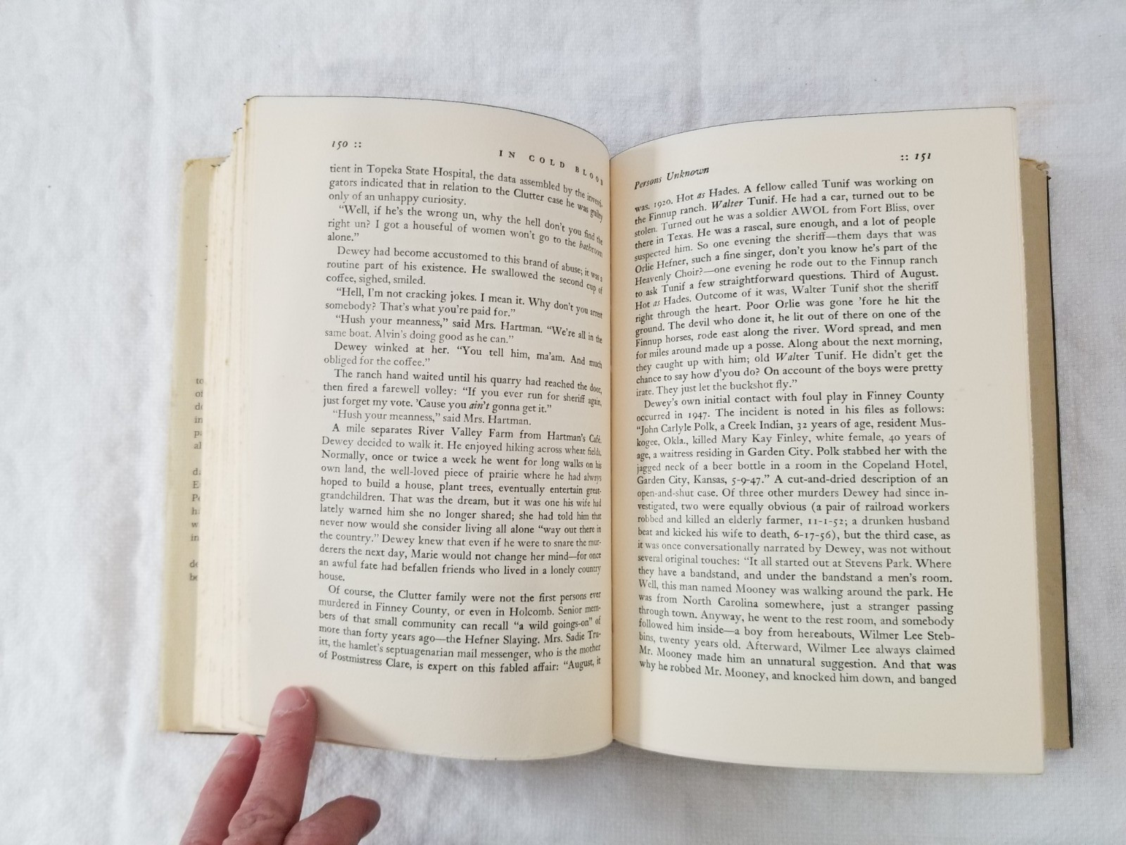 1965 In Cold Blood by Truman Capote Hardcover w/ Dustjacket