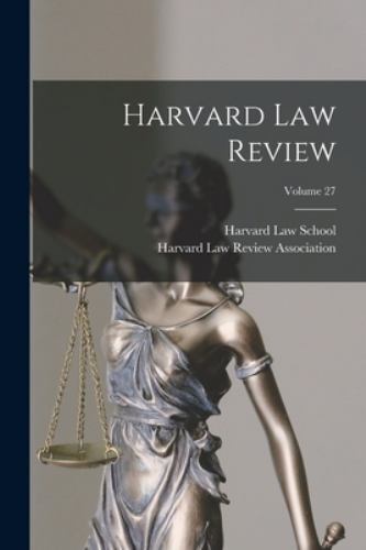 Harvard Law Review; Volume 27, Brand New, Free shipping in the US