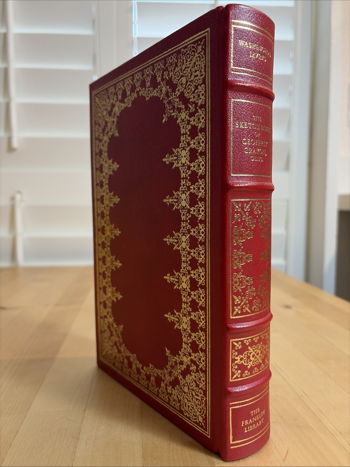 THE SKETCHBOOK OF GEOFFREY CRAYON, GENT, FRANKLIN LIBRARY, LIMITED EDITION, 1983