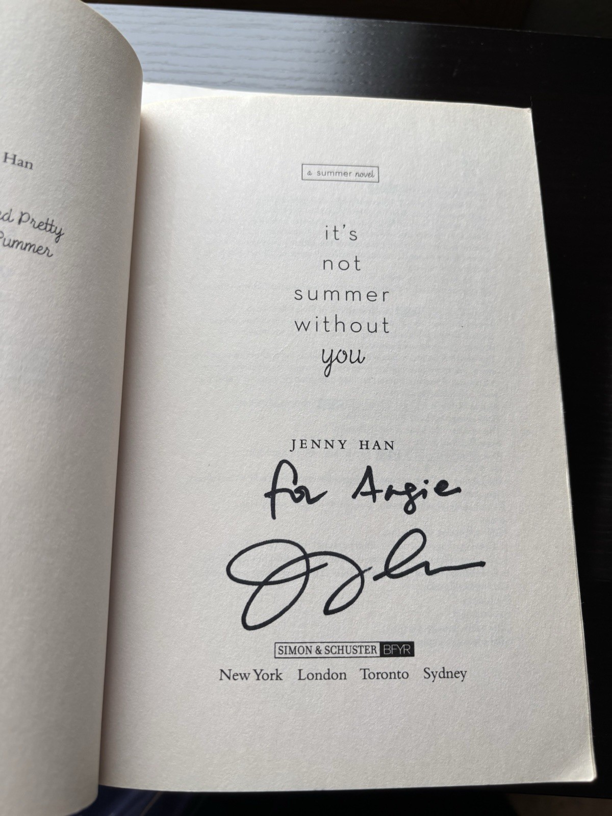 The Summer I Turned Pretty Trilogy by Jenny Han – Original PB Covers / Signed