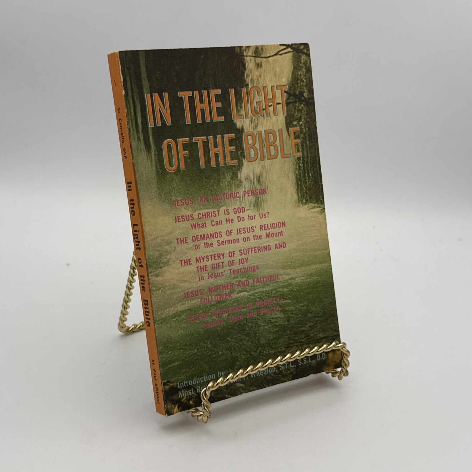 In the Light of the Bible by Sister Concetta DSP PB 1976 Catholic Christianity