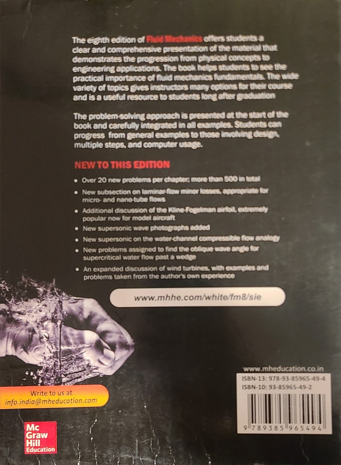 Fluid Mechanics 8th Edition by Frank M White (SI units)